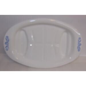 Vintage Corning Ware Blue Cornflower P-19 Meat Serving Platte Ceramic USA